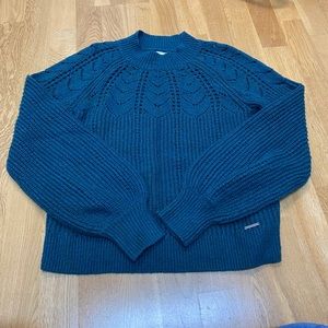 Abercrombie fuzzy mockneck sweater